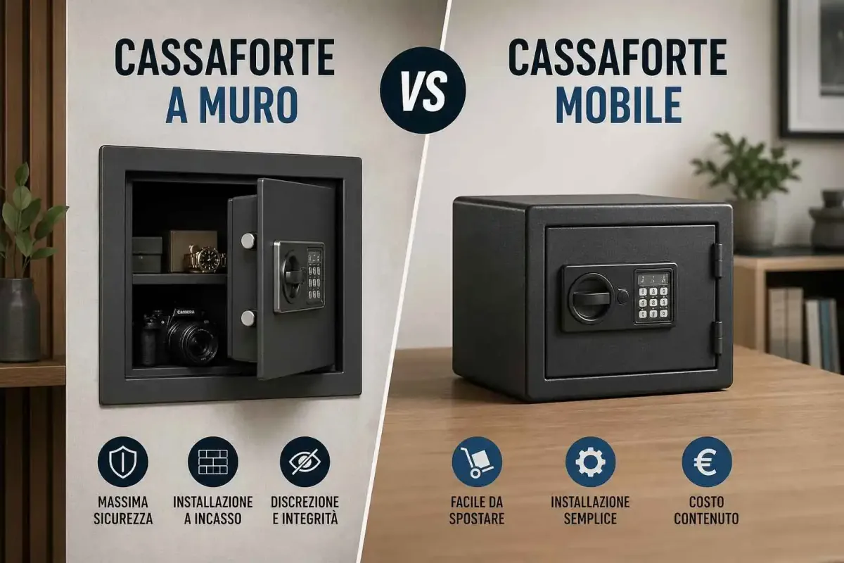 Cassaforte a muro vs cassaforte a mobile differenze e scelta