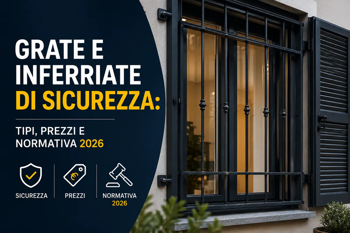 Grate e inferriate di sicurezza tipi e prezzi 2026