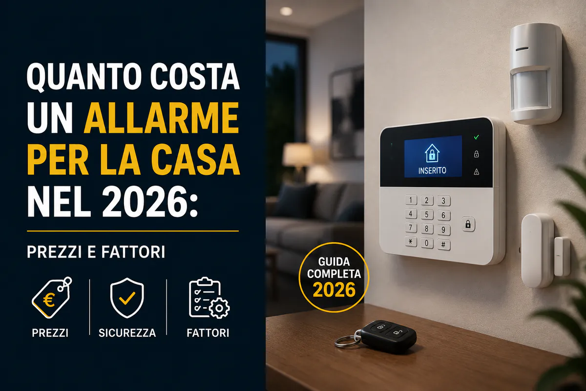 Quanto costa un allarme casa prezzi 2026 Roma