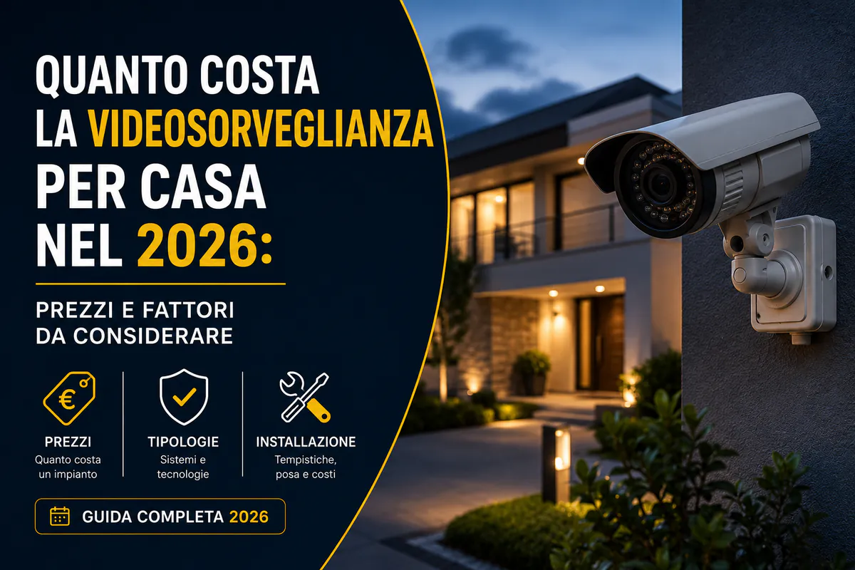 Quanto costa un impianto di videosorveglianza per casa prezzi 2026 Roma