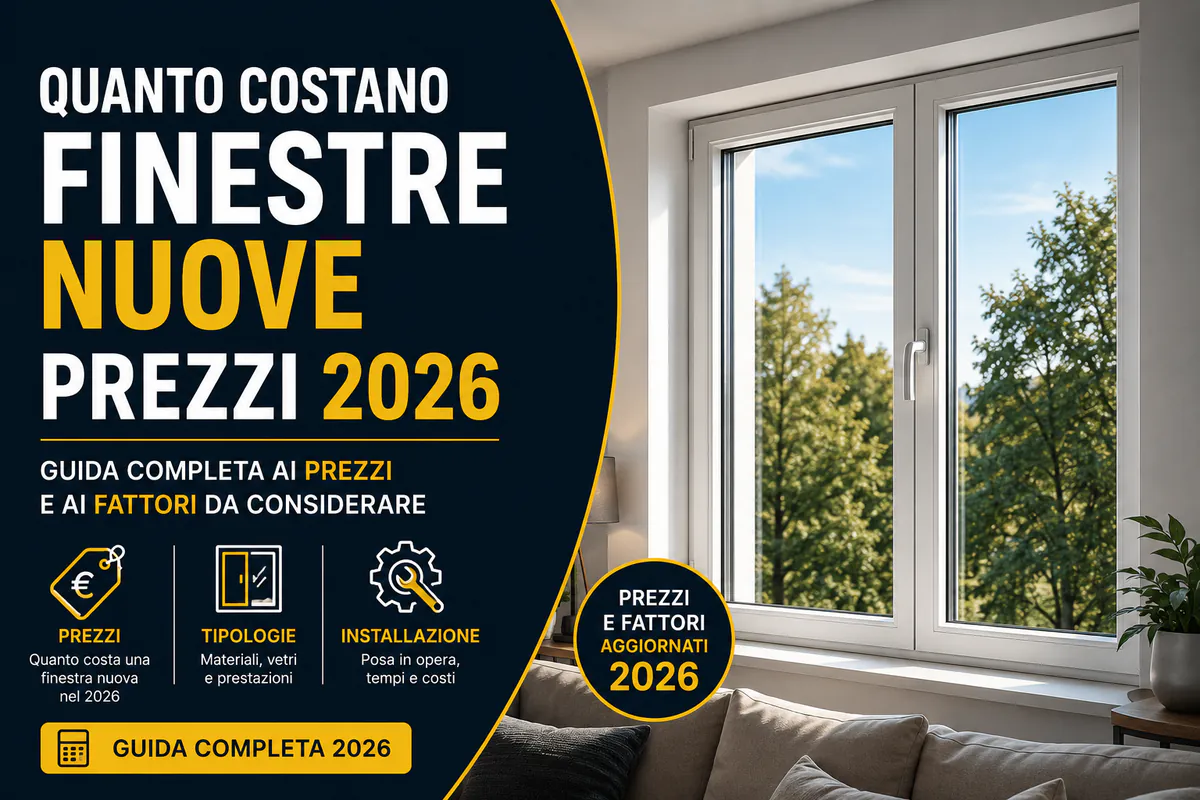 Quanto costano le finestre nuove prezzi 2026 Roma
