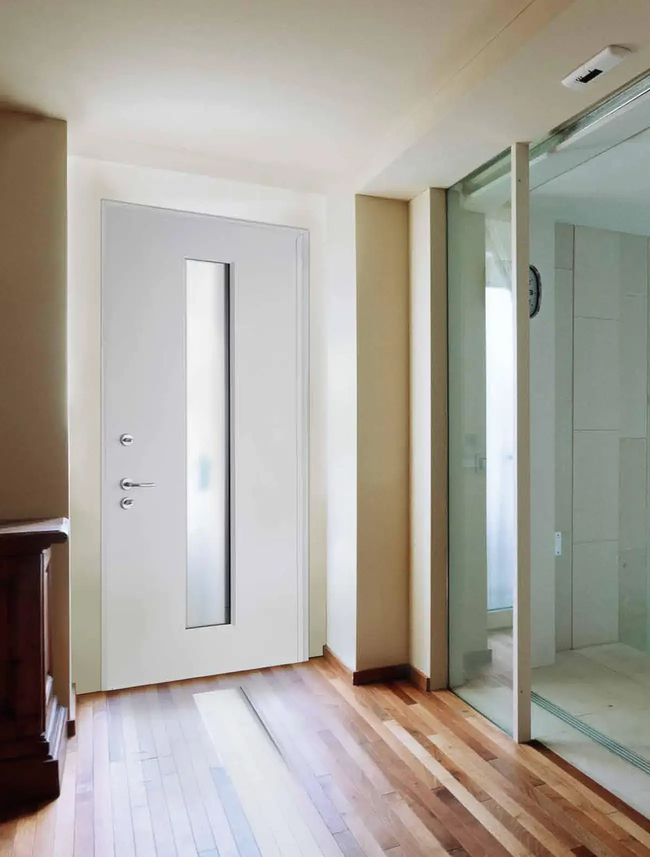 Porta blindata con vetro su misura Roma